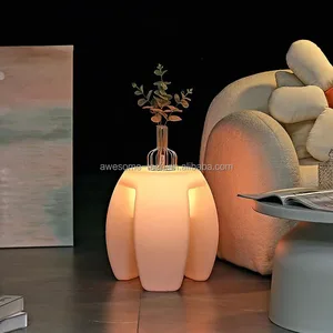 Adjustable Strong Plastic Modern LED Triangle Seat Glow Stool Waterproof Bar Furniture for Kitchen Bathroom Indoor/Outdoor Use