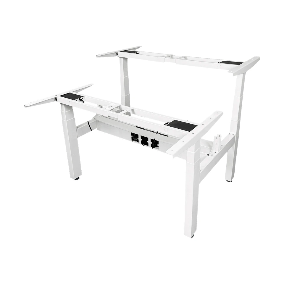2 Person Office Desk Sparepart Height Double Adjustable Desk Staff