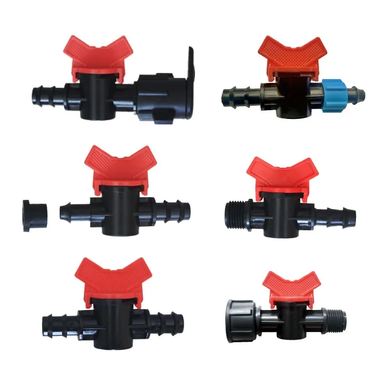 Drip Irrigation Switch Valve Gate Valves 1/2 Inch Double Male Barbed ...