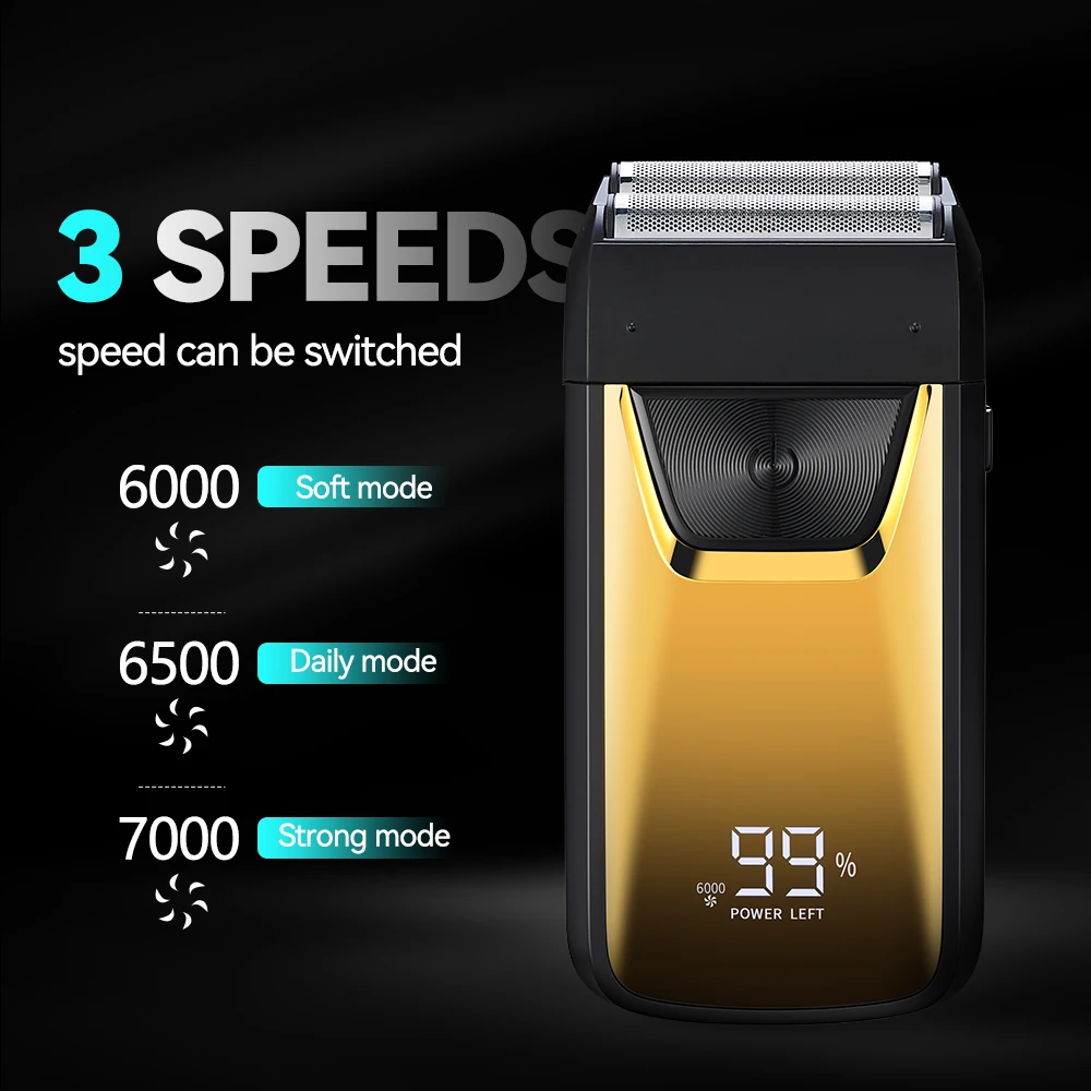 Intelligent Digital Shaving Reciprocating Electric Shaver High-Power USB Source for Personal Bald Heads Beards for RV Hotel Use supplier