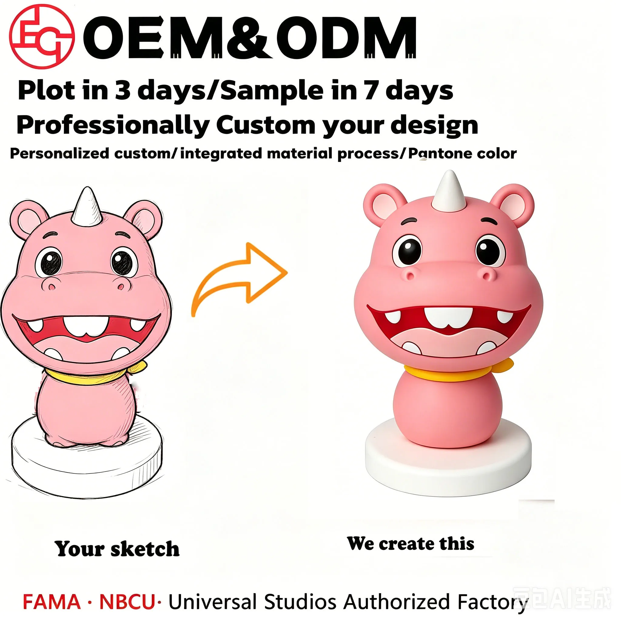 OEM Customized Eco-friendly Toy Figure with Gift Box Customized Cartoon Movie & TV Theme Toy Figure