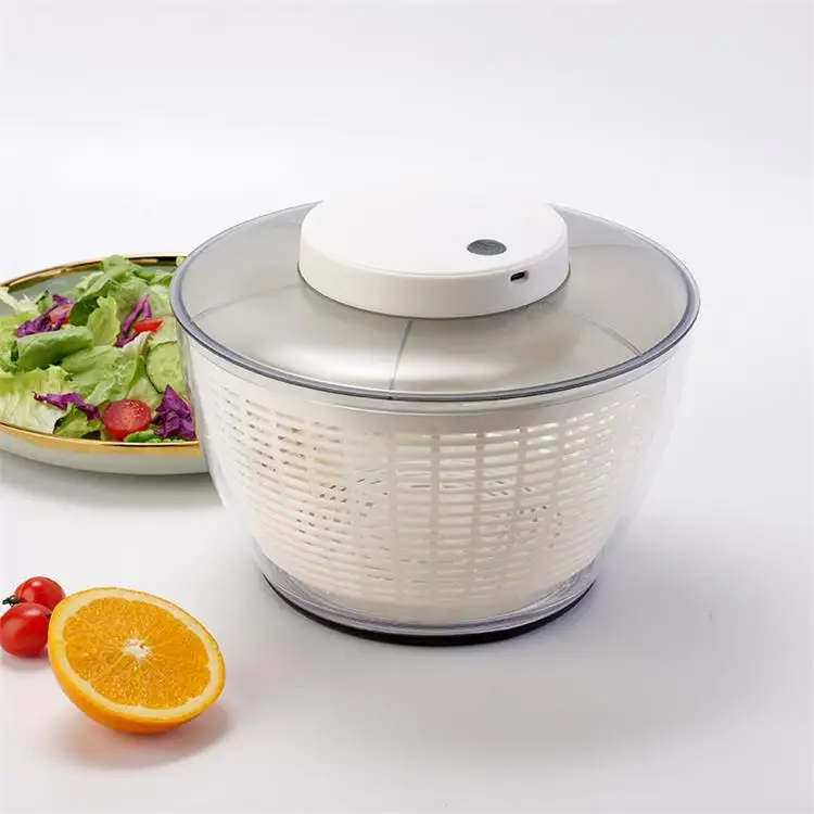 2.8/4.75/6 L Electric Salad Spinner Usb Rechargeable Vegetable Washer And Dryer Kitchen