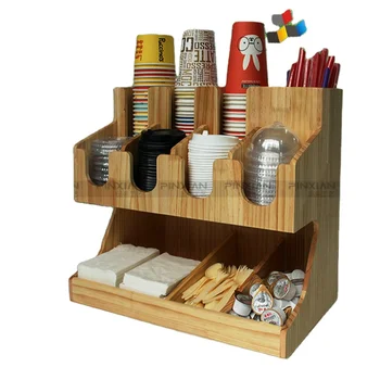 Mind Reader CAD01 Coffee Condiment Organizer-White, 6 x 12 x 12