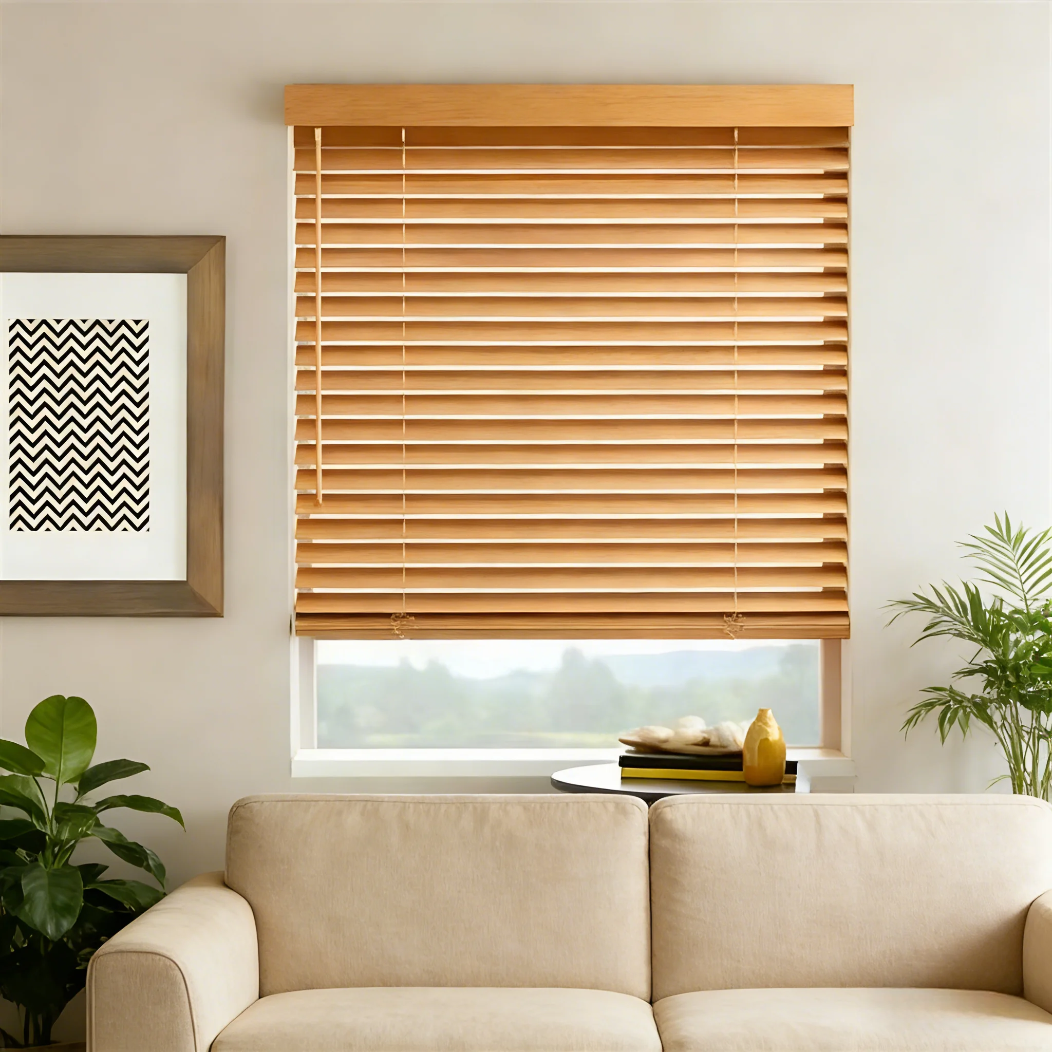 High Quality Solid Wood Venetian Blinds Custom Color Size Indoor Blidns Factory Manufacturer