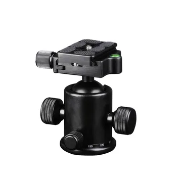 Manbily Photography Equipment KB-0 Aluminum Alloy 1/4" to 3/8" Flexible Tripod Ball Head for DSLR Camera detail image