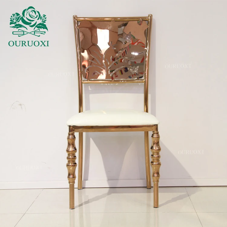 gold stacking chairs