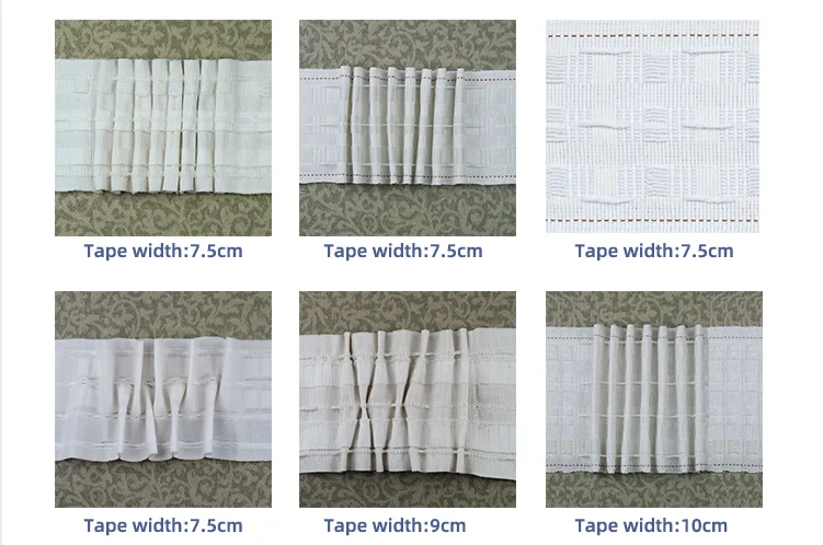 Home decorative Drapery Accessories Transparent Nylon Pocket Heading Accessories Curtain Tape