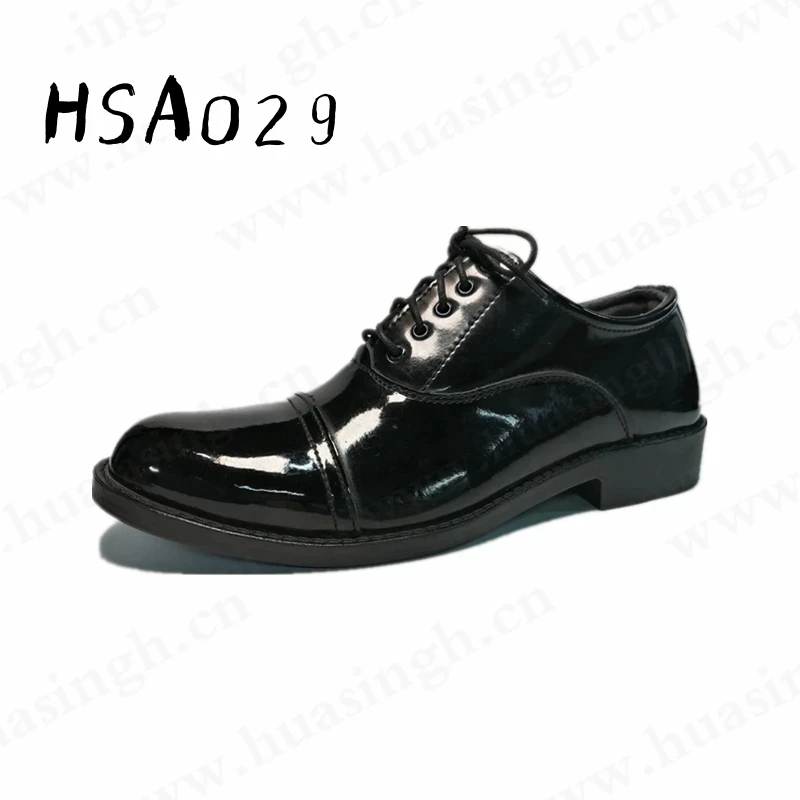 Rwh,classic Double Joints Lace-up Style Black Office Shoes Formal Occasion Anti-odor Men Dress Shoes for Sale HSA029