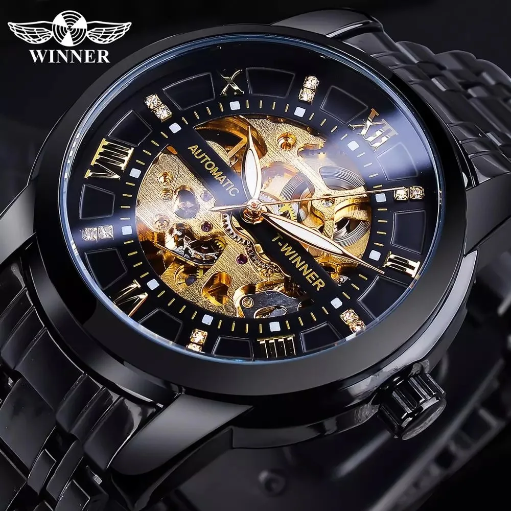 Winner automatic skeleton clearance watch