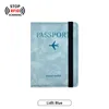 Strap Passport Cover  Light Blue