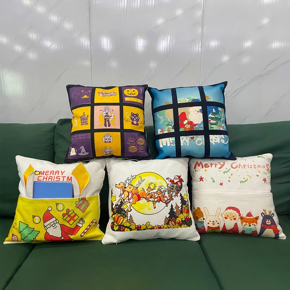 Prosub 16*16in White Sublimation Pillow Case Blanks With Pocket Book