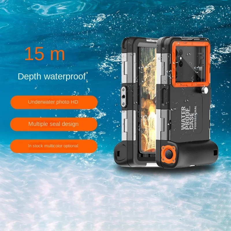 product laudtec sjk092 3d holder transparent full protective clear 360 metal waterproof phone case for iphone 15 14 13 12 plus pro max-2