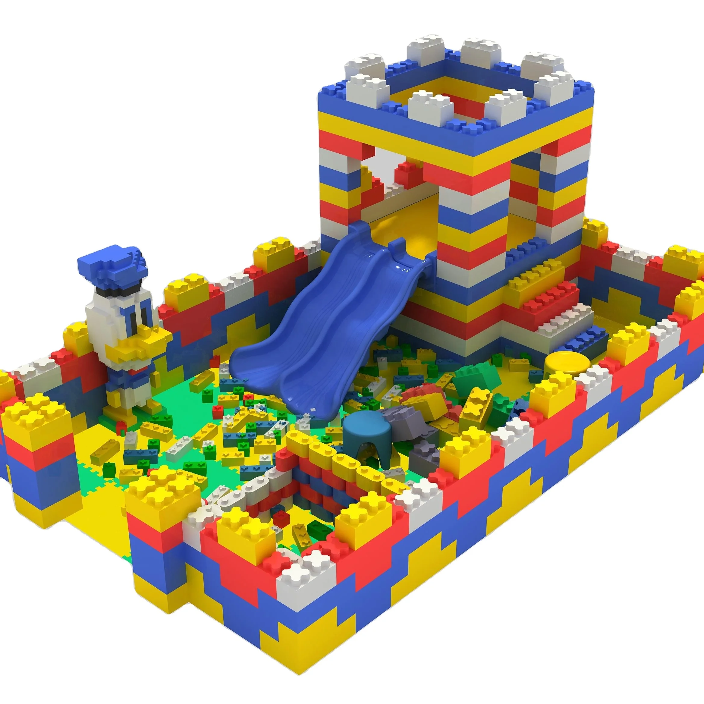 Construction Building Blocks Play Center Plastic Lego Blocks Wall
