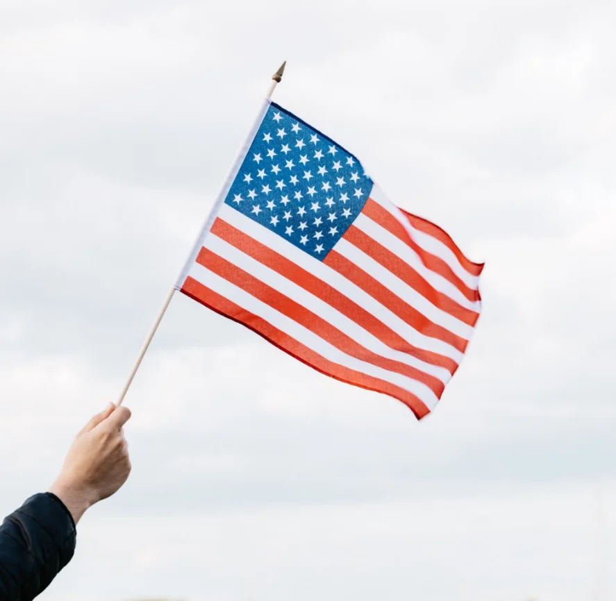 Custom Miniature Stick Flag With Pointed Plastic Wood Aluminium Pole Customized Hand Held Mini Flags