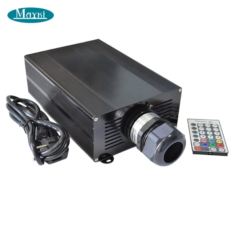 DMX 45W RGB Color LED Fiber Optic Light Source Laser logo in Light Box
