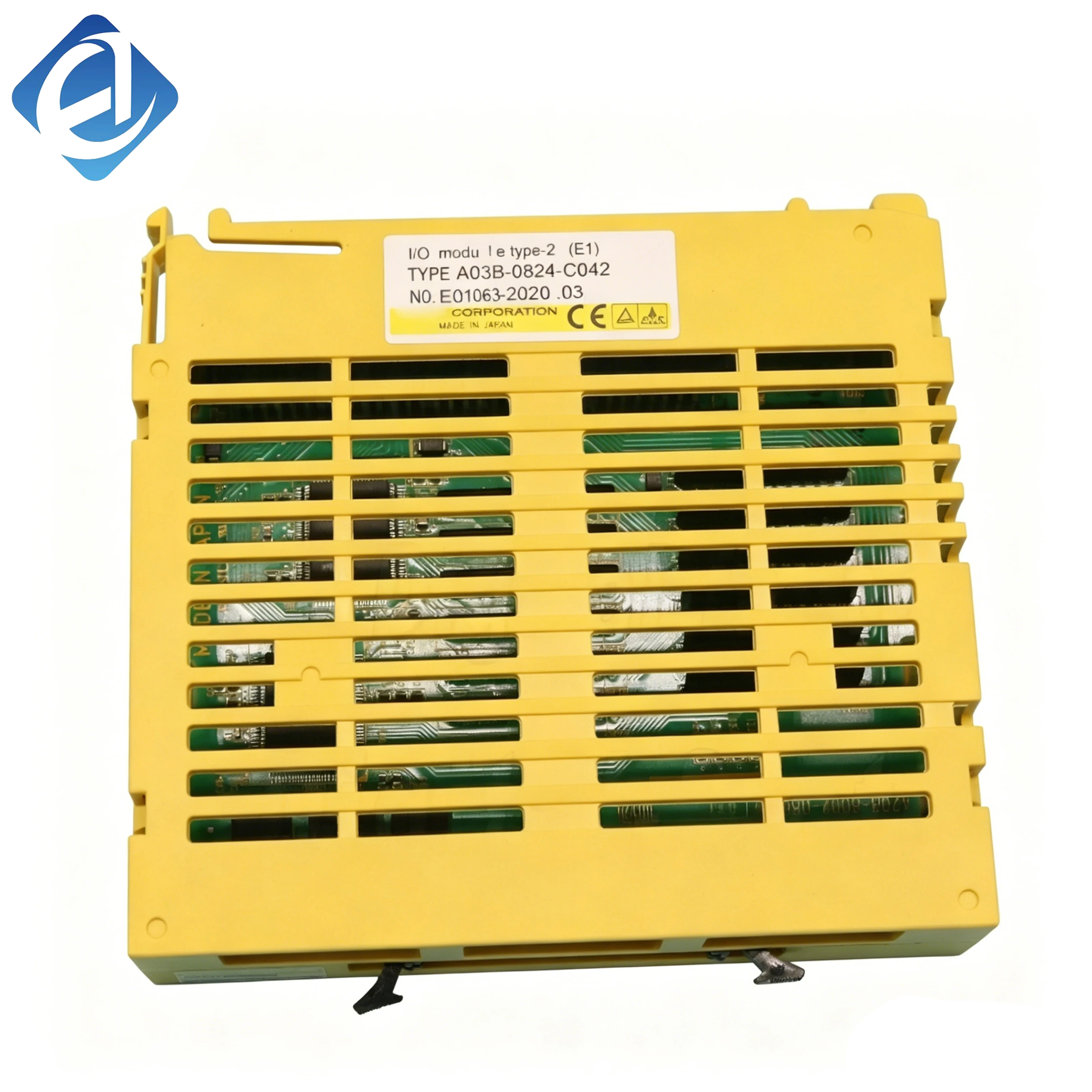Új, eredeti A03B-0824-C042 típusú Fanuc bemeneti/kimeneti modul az A03B sorozatból, stabil jelbemenettel és -kimenettel, valamint erős interferenciával szembeni ellenállással. Lehetővé teszi az adatátvitelt a CNC rendszer és a perifériás eszközök között, széles körben használják CNC gépekben