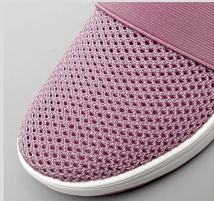 Spring and summer ultra light net surface breathable knit women's shoes leisure running travel air cushion women's fashion shoes