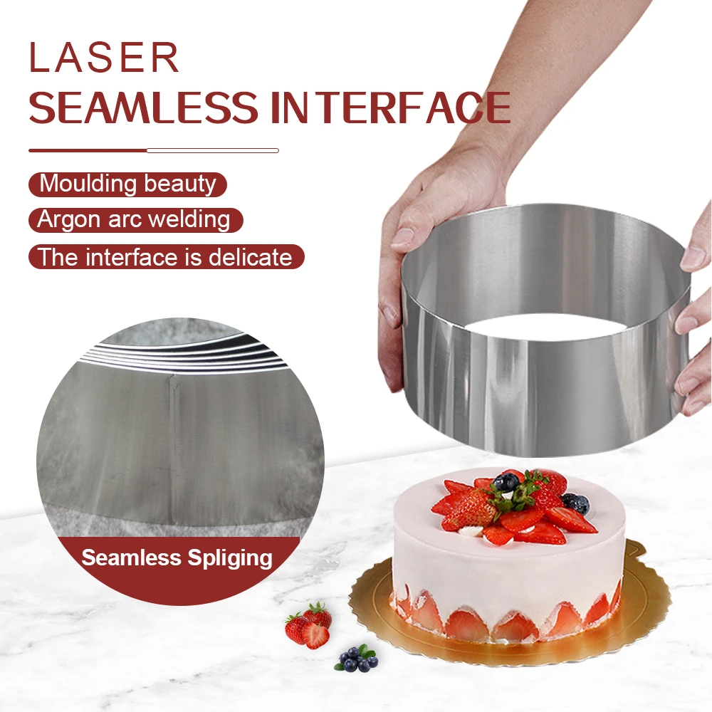 Mousse Ring Cake Mould Baking Tools Kitchen Cake Molds Tools Circle Cake  Mousse Ring