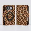 Classic Brown Leopard Magnetic Kickstand