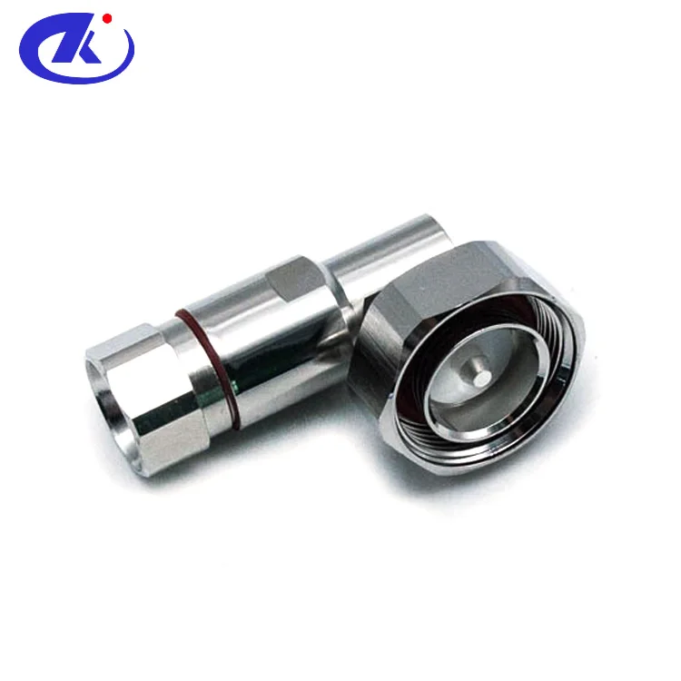 DIN 7/16 RF Coaxial Plug(male) Right Angle Connector for 1/2'' Feeder ...