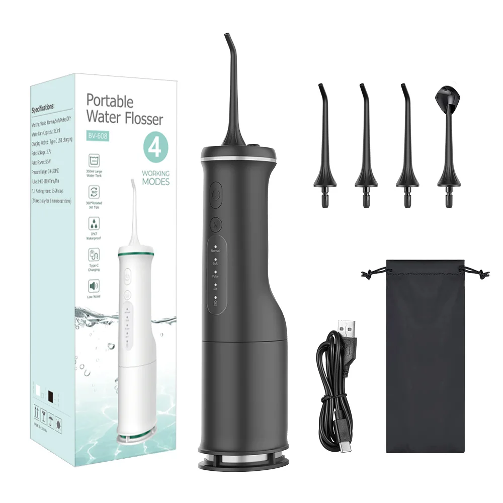 2023 New Improved Movement Low Noise Electric Floss Dental Plaque Cleaning Water Jet