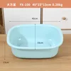 Lavabo cuadrado grande - azul