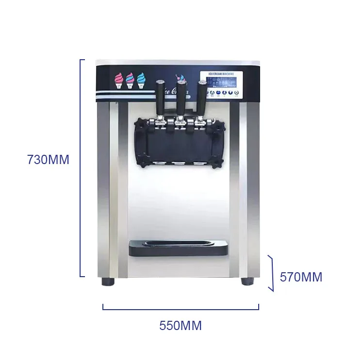 Frozen Yogurt Ice Cream Maker Soft Serve Commercial Ice Cream Machine manufacture