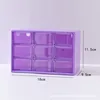 Nine-compartment storage box [Grape Purple]