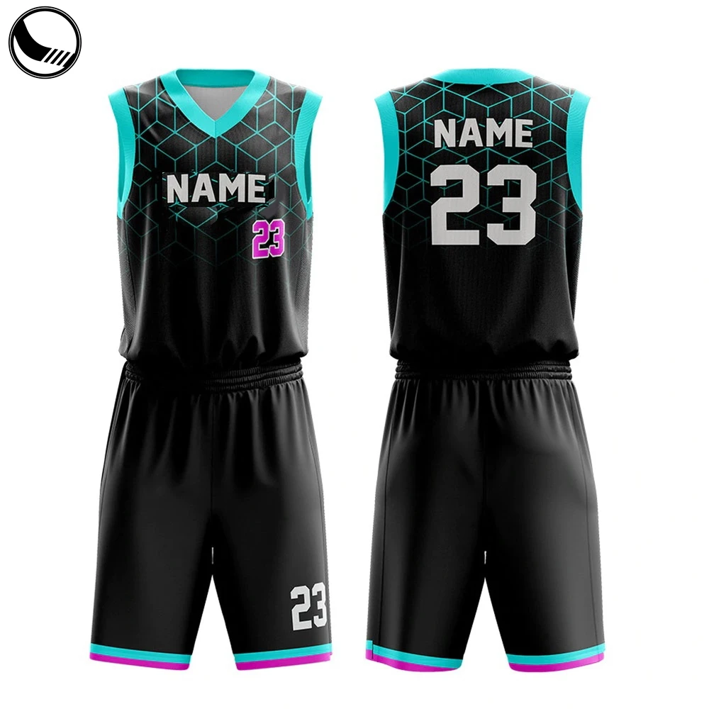 Source sublimation print latest basketball black jersey design on  m.