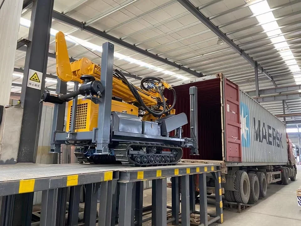 Crawler Drill Rig For Water Well 200m Borehole Portable Water Well ...