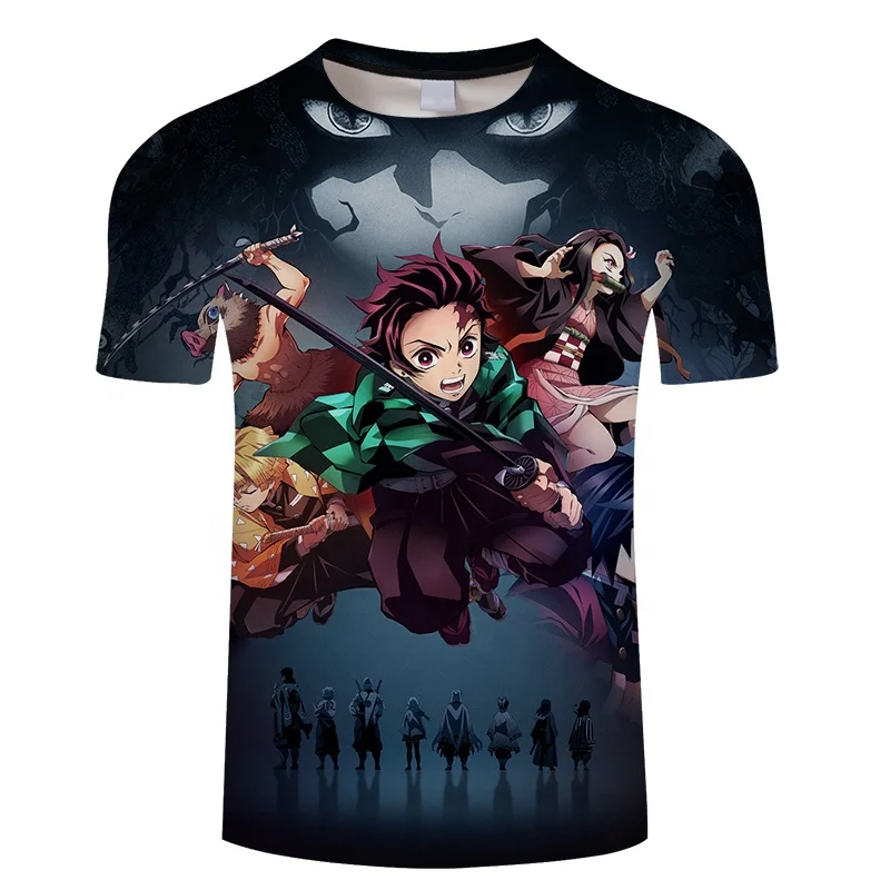Camiseta De Anime Demon Slayer Para Al Por Mayor - Buy Cazadora De T Camisas,Anime T Camisa,Anime Camiseta Product Alibaba.com