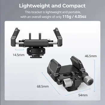 For SMALLRIG SSD Cage for BMPCC 4K Z Cam E2 Sigma Fp iPhone 15 Pro Max-Mount Bracket Holder Compatible for Samsung T5 SanDisk detail image