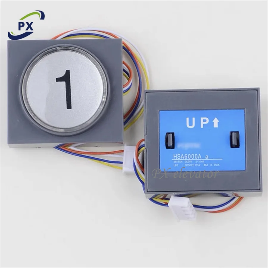 HSA6000A Ultra-thin Uutbound Button Fujitec Elevator LOP COP Call Button Elevator Push Button Lift Door Parts
