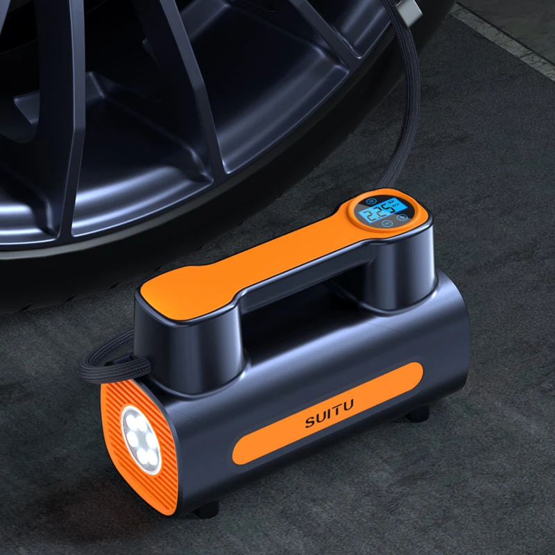 Hot Selling Tire Inflator Mini Digital LED Light Portable 12V Automatic Car Tire air Compressor Pump - view 6