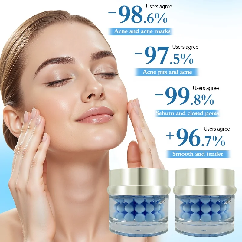 Wholesale OEM 55g Vitamin C PDRN Salmon DNA GHK-Cu Copper Peptide Face Cream Brightening Firming Hydrating Anti-Wrinkle Vegan