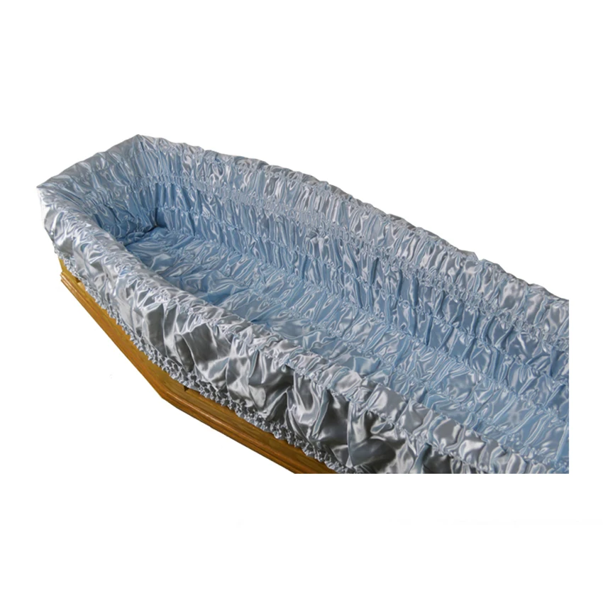 JS-L028 Funeral Clothes Satin Coffin Decoration Casket Interior Coffins Lining