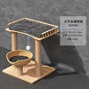 Large bed cat tree rattan style with blanket mat