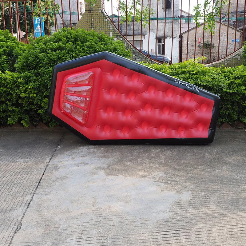 Custom Inflatable Vampire Coffin Pool Float Halloween Swimming Pool Float Rider for Adult and Kids