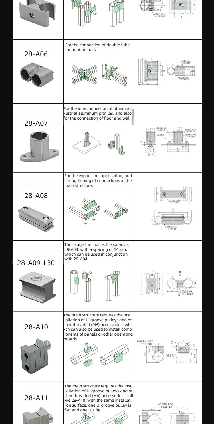 Lean Pipe Design Example High Quality Aluminum Lean Tube Fitting - Durable & Efficient