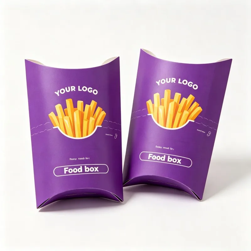 Recyclable Rectangle Square Triangle Pillow Fried Chicken Box Custom OEM Personalized Food Grade Snack Biodegradable Food Box