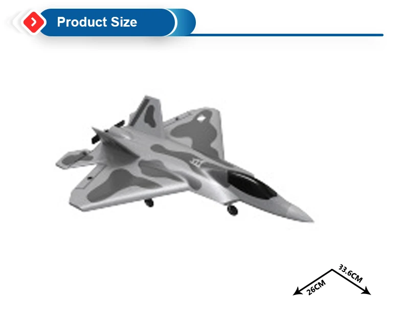 4ch Epp Airplane F22 Ready To Fly 2.4ghz Remote Control Aircraft Rc