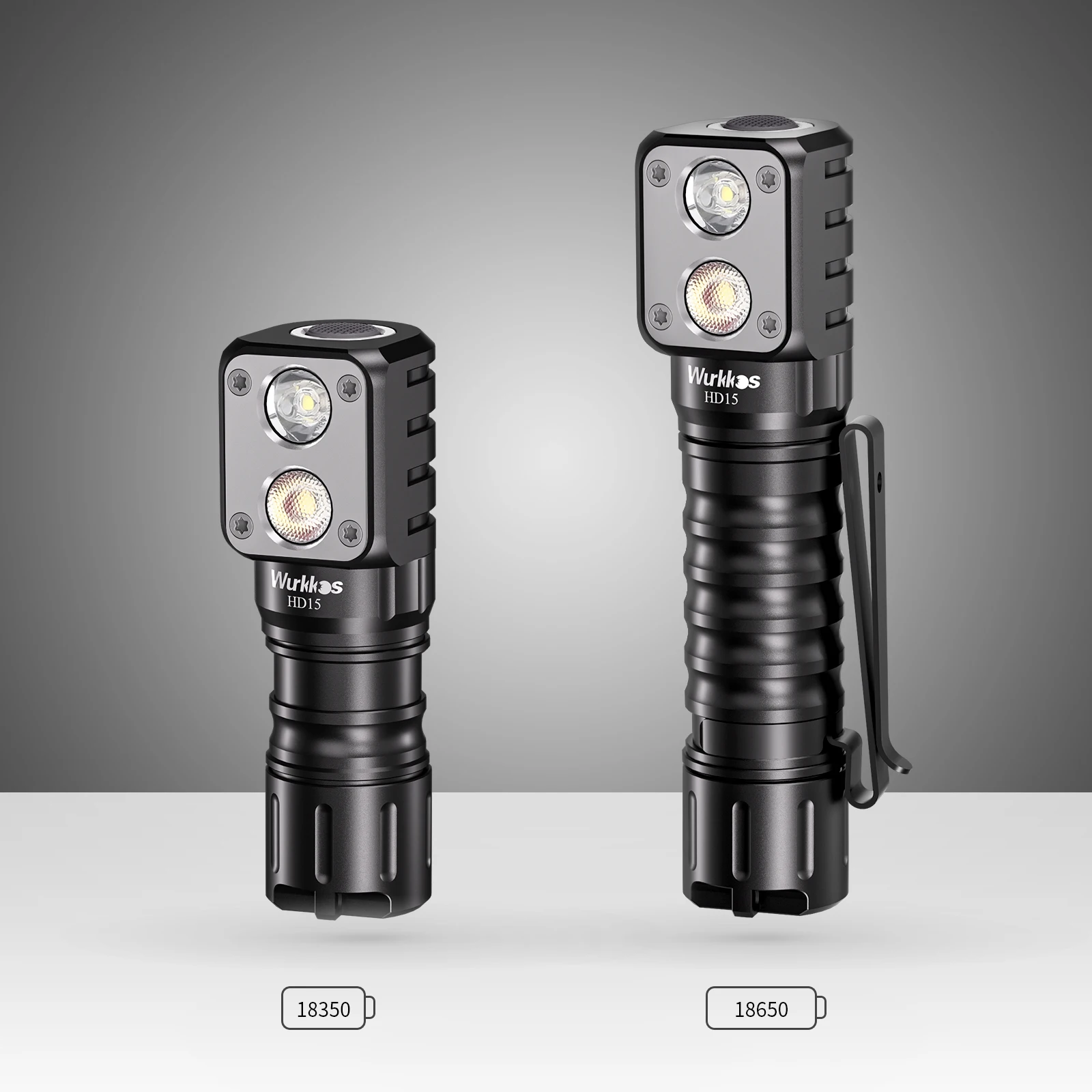 wurkkos　ヘッドライト　LED　18650 WurkkosスーパーブライトハイパワーLEDヘッドランプ18650