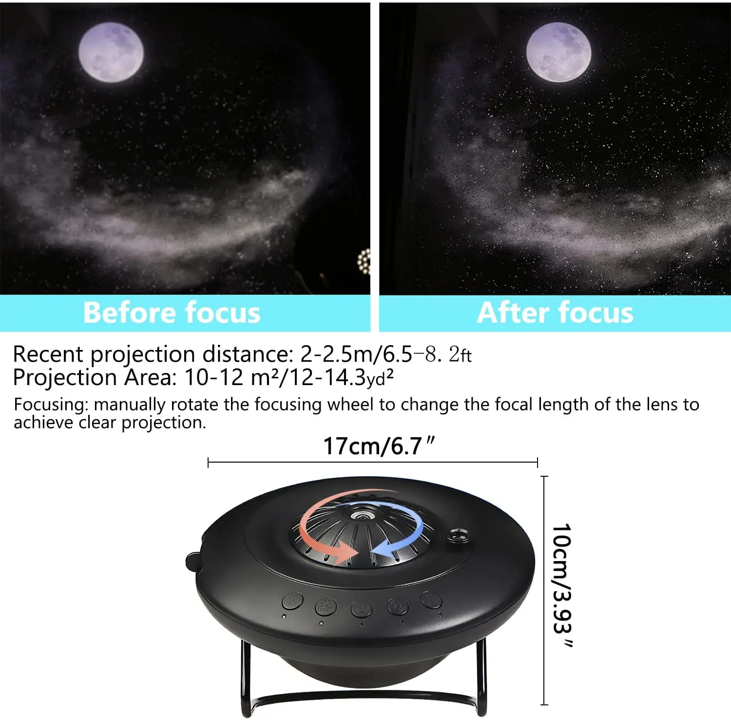 Luce Notturna Proiettore Cielo Stellato A Forma Di Uovo Dinosauro – Con Bluetooth, Rumore Bianco, Timer E Telecomando, Regalo Bambini - 6
