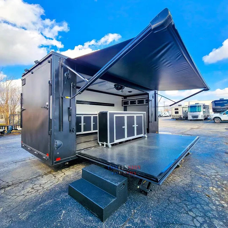 Best Sale Custom Multi-functional Mobile Stages Trailer Exhibition Trailer Clothing Store Beauty Salon Trailer