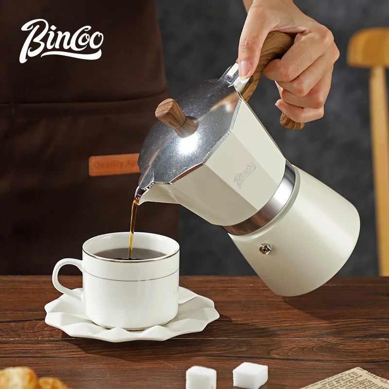 Bincoo 6piece Stovetop Moka Pot Coffee Maker Set Includes Electric