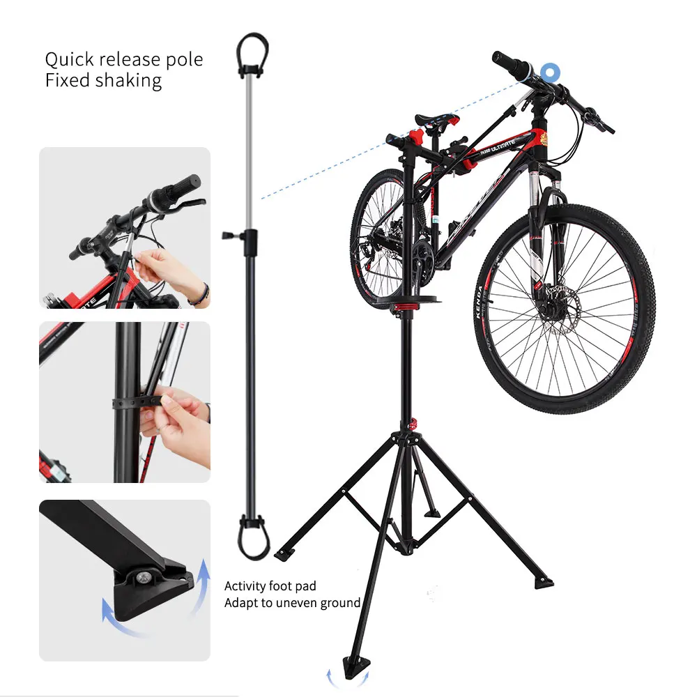 conquer portable home bike repair stand adjustable height bicycle stand