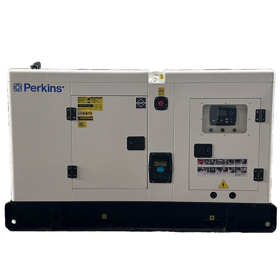 For Perkins 50kva Silent Diesel Generator Set Single Phase 200A Rated Current Leroy Sumer Alternator Auto Start System 3KW Rated