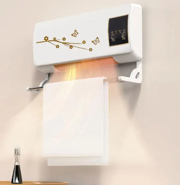 Dual Use Mobile Small Air Conditioner Hot Air Blower Bathroom Heater Household Bedroom Wall Mounted Electric Heater