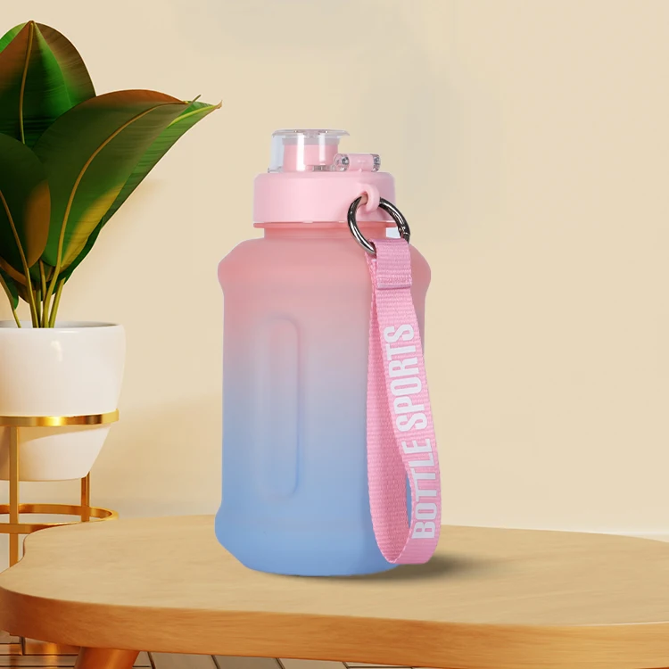 2L Bottiglia d'acqua in plastica motivazionale da un gallone