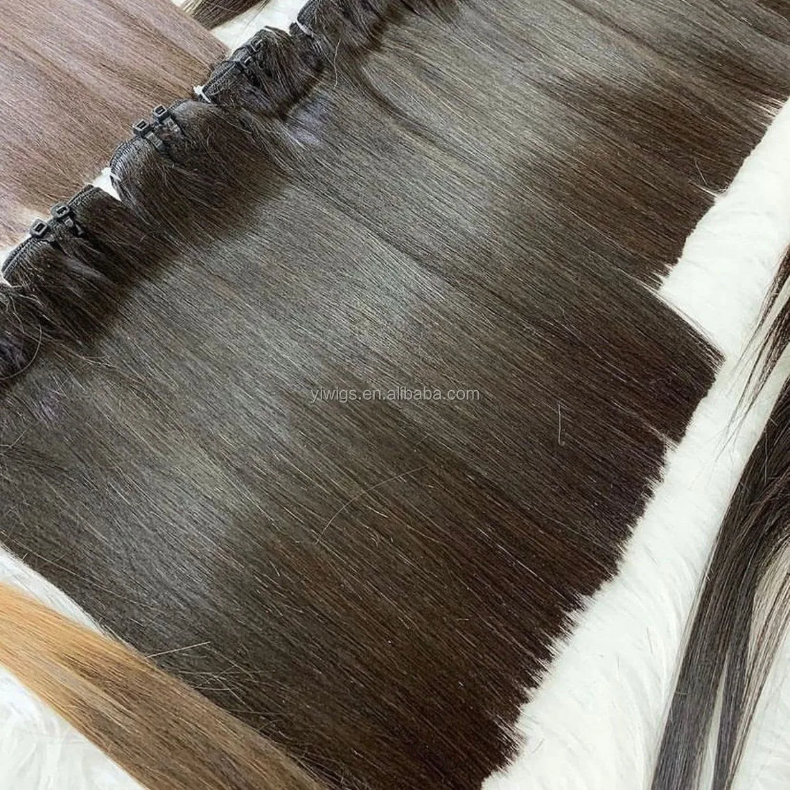 Wholesale Hair Extension Raw Indian Straight Hair Bundles Cuticle Aligned 1228 Inches 100